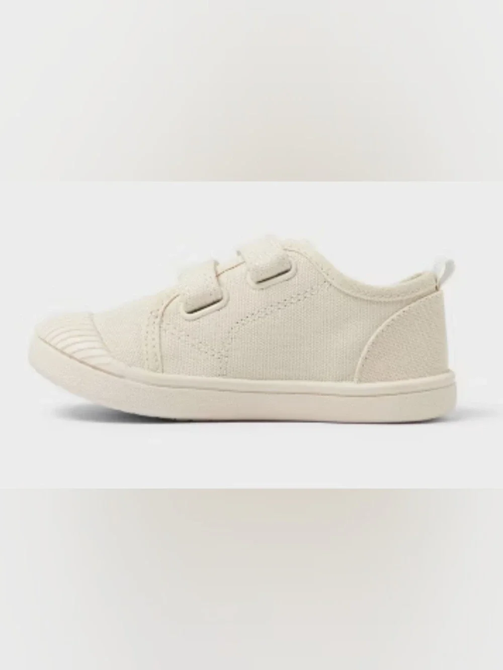 Girls Parker Machine Washable Sneakers - Cat & Jack Beige Size 12